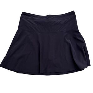 Athleta Navy Blue Fit and Flare Stretchy Drawstring Tennis Pickleball Skort 10